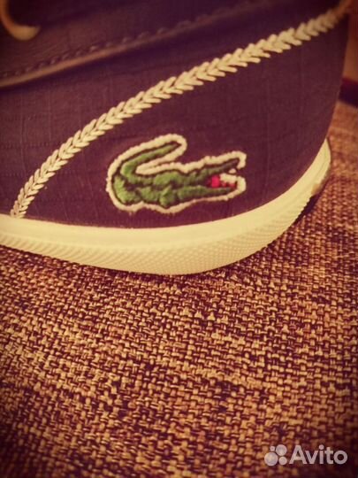 Полукеды -тапочки синие Lacoste