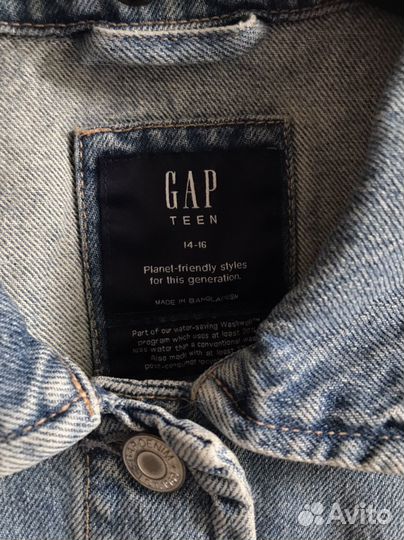 Джинсовая куртка Gap джинсовка новая 14-16