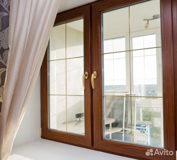 Окно пластиковое двустворчатое