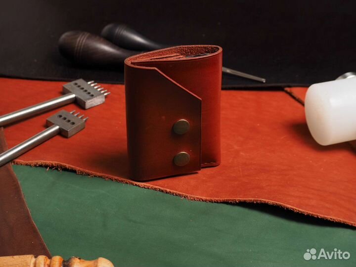 Кошелек кардхолдер натуральная кожа