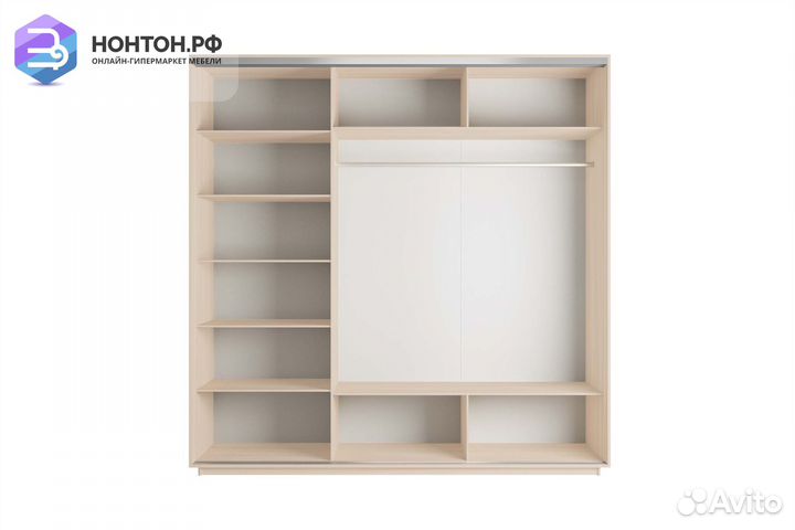 Шкаф-купе 3-х дверный Нонтон фото №1019 / дуб моло