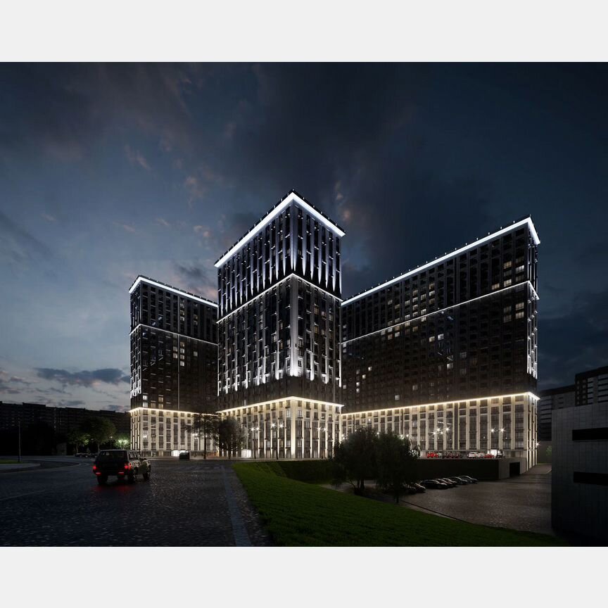 2-к. квартира, 56,6 м², 23/25 эт.