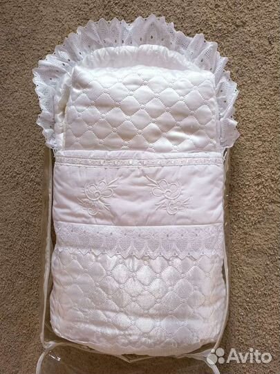 Конверт одеялко на выписку из роддома овчины