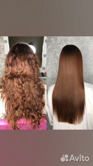 Кератиновое выпрямление ботокс волос