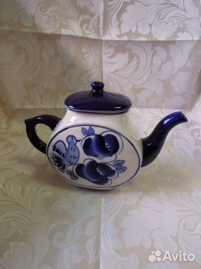 Гжель Чайник заварной малый