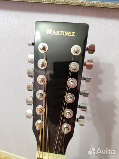 Электроакустика Martinez 12 струн черная глянец