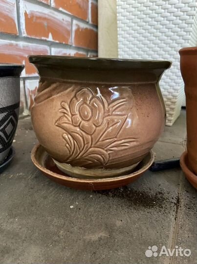 Цветочные горшки керамические