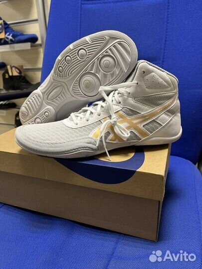 Борцовки asics matflex 6 серо-золотой