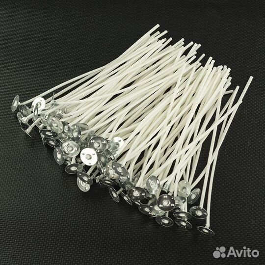 25 шт. Фитиль вощеный D3 мм 8 см