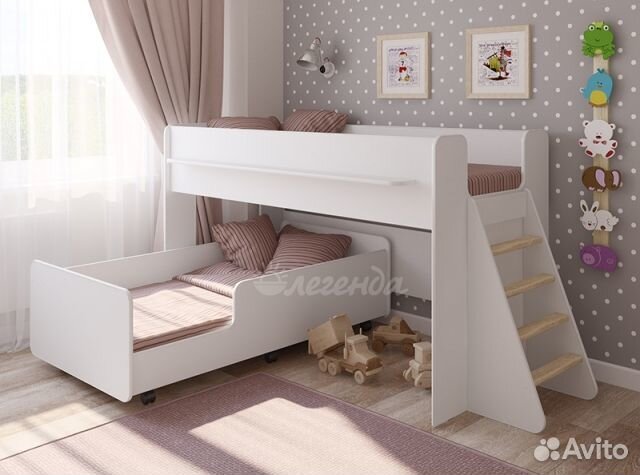 Детская кровать от 3 лет с бортиками. В наличии