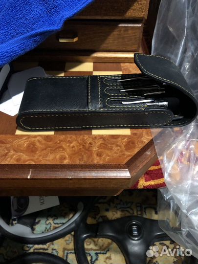 Чехол для ручек нат кожа сафьяно Италия