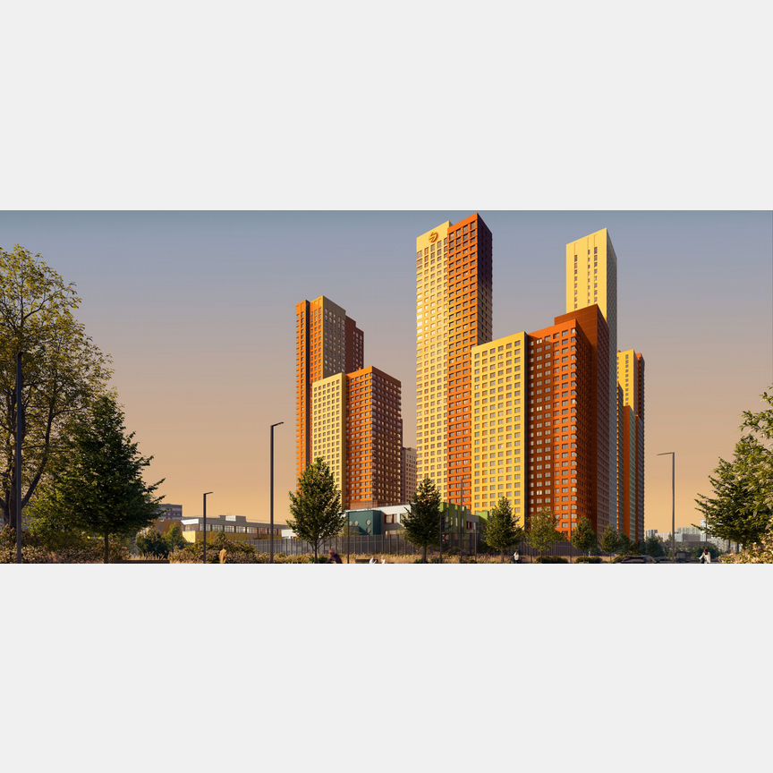 2-к. квартира, 63,3 м², 11/45 эт.