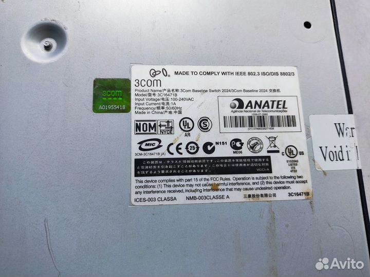 3com baseline switch 2024 3c16471b коммутатор