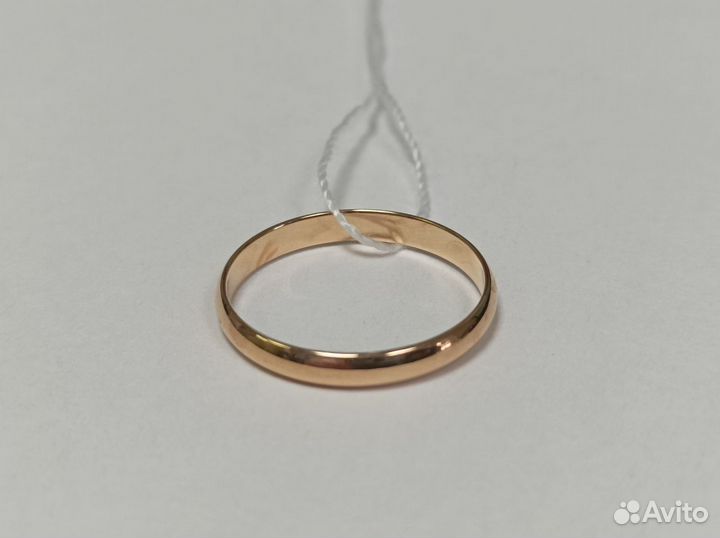 Золотое обручальное кольцо 16,5 размер