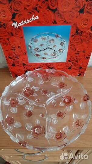 Хрустальная менажница