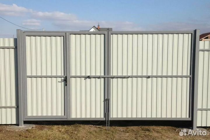 Распашные ворота металлические быстро