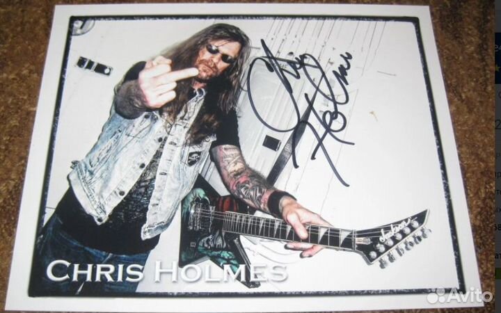 Chris Holmes(ex-W.A.S.P.) Фото с автографом