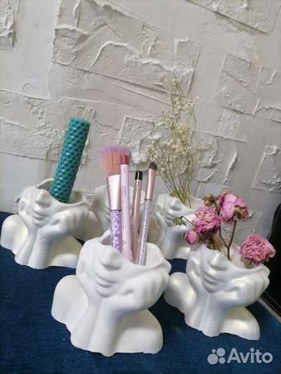 Кашпо из гипса