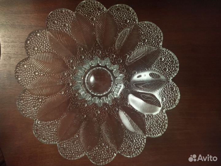 Ваза для фруктов,конфет из декоративного стекла