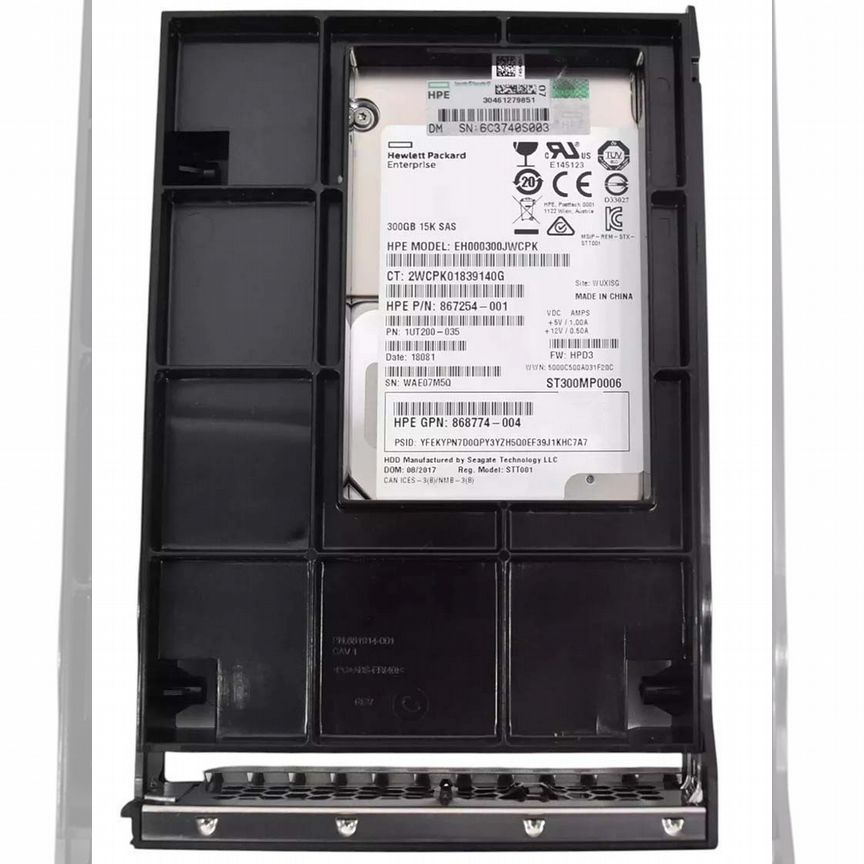 [870793-001] Жесткий Диск Hp 300gb Sas 2,5 To 3,5 870793-001