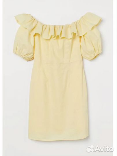 Платье hm желтое 46 размер