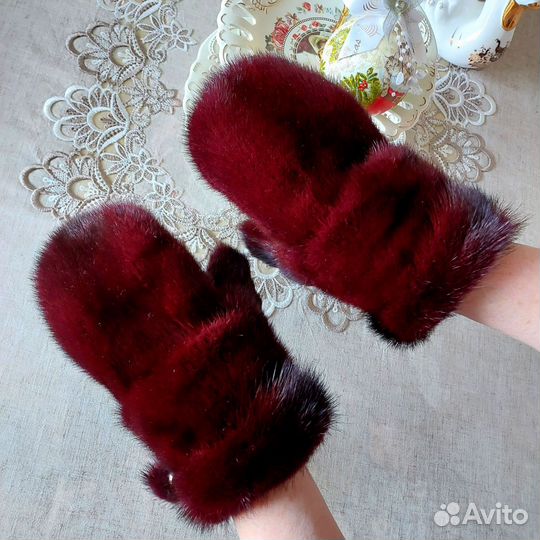 Варежки норковые