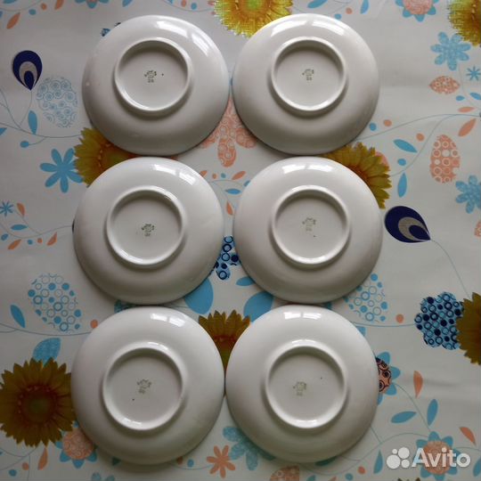 Чайная пара 3с лфз кобальт СССР, 6пар