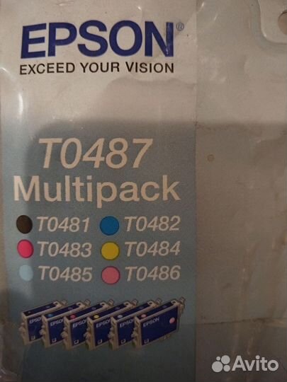 Набор пустых картриджей Epson T0487 Multipack