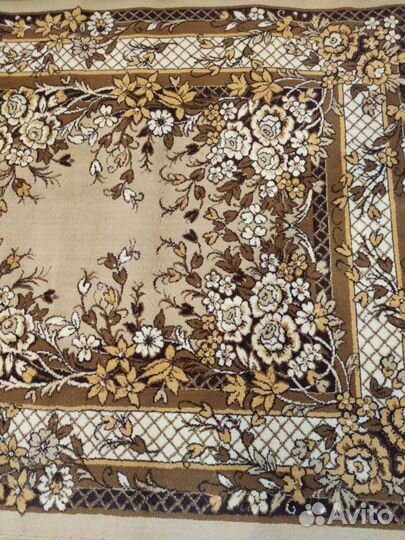 Ковер шерстяной СССР 130*290 см в идеальном состоя