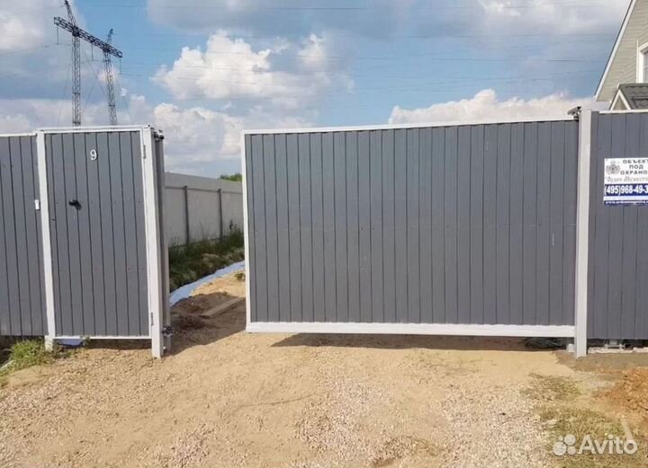 Откатные ворота под ключ