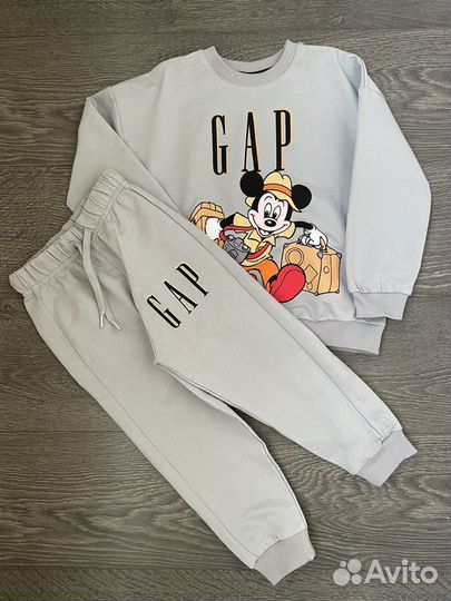 Легкий детский костюм штаны кофта GAP на петельке