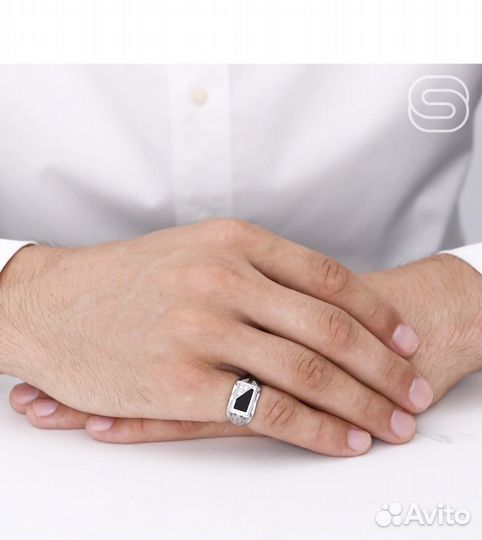 Перстень мужской серебро