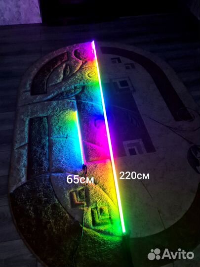 Лампа rgb угловой торшер 220см премиум (гарантия)