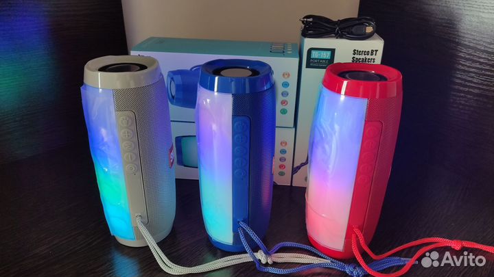 Bluetooth колонка T&G TG-157 с подсветкой