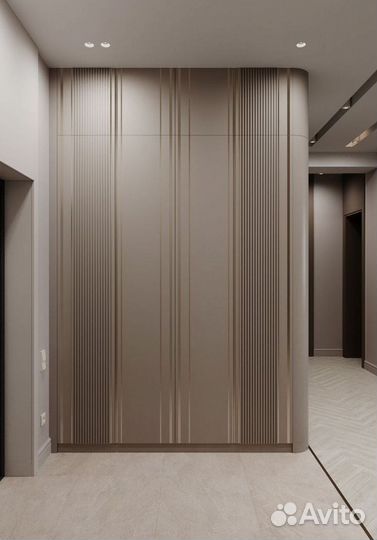 Шкаф распашной с фрезеровкой