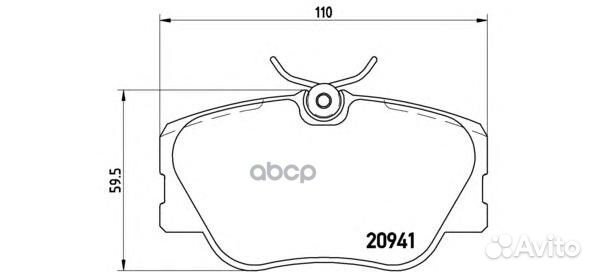 P50008 189 02FDB415 колодки дисковые п MB W1