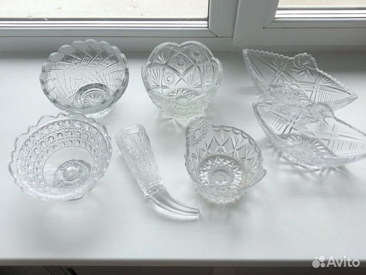Хрустальная посуда вазы хрустальные СССР