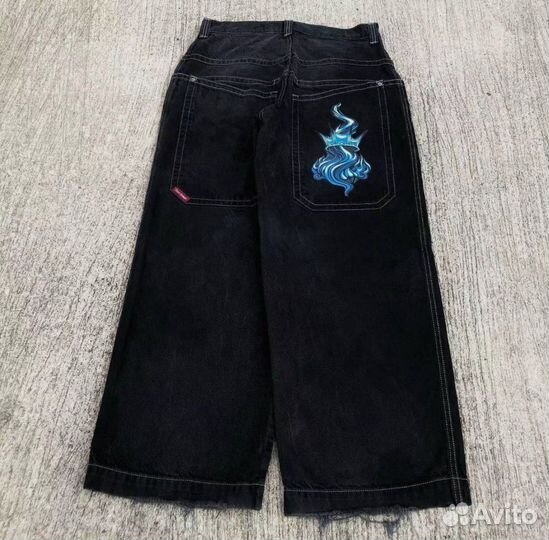Джинсы Jnco с огнем