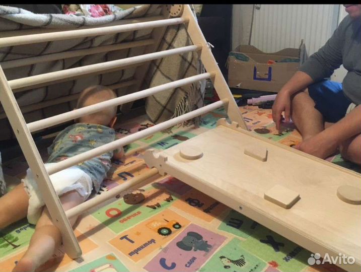 Треугольник Пиклера 2- х секц.с горкой-скалодромом