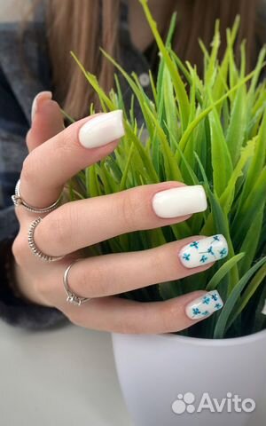 Маникюр гель-лак наращивание