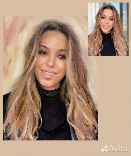 Портрет маслом на заказ по фото. Ручная работа