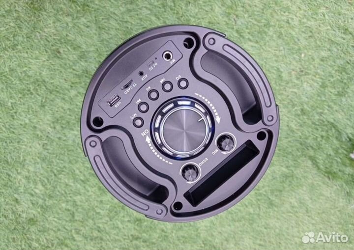 Колонка мощная ZQS 6201 большая с микрофоном