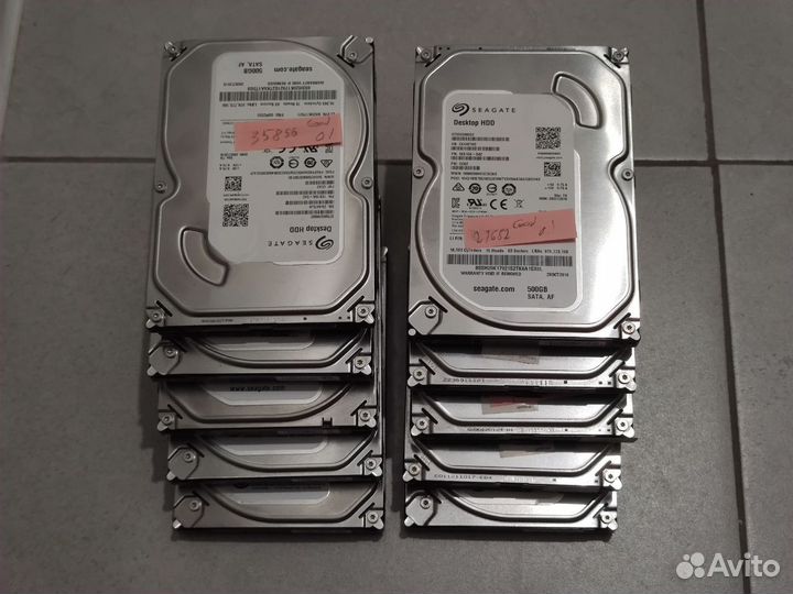 Лот 10 шт HDD 500 гб 3.5
