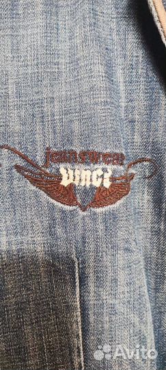 Мужской джинсовый пиджак