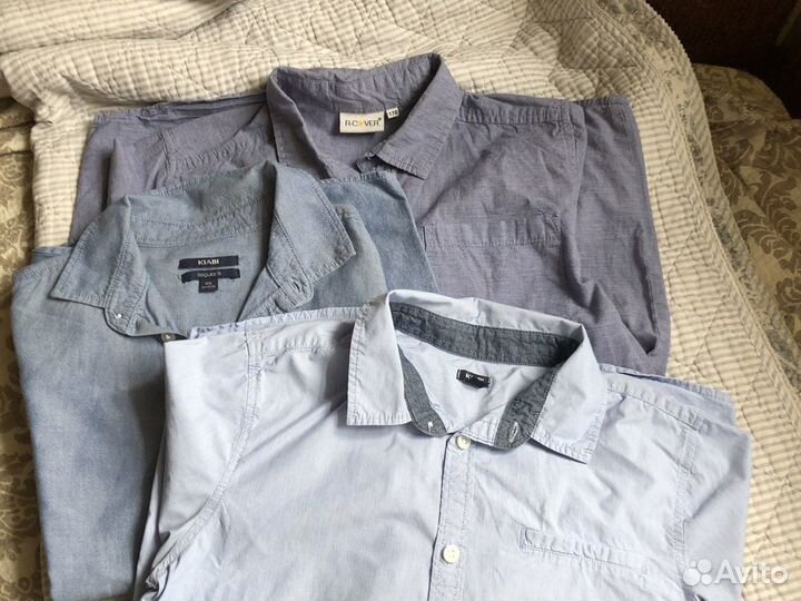 Рубашки школьные мальчику Kiabi р 155