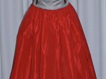 Вечернее длинное платье красное винтаж США