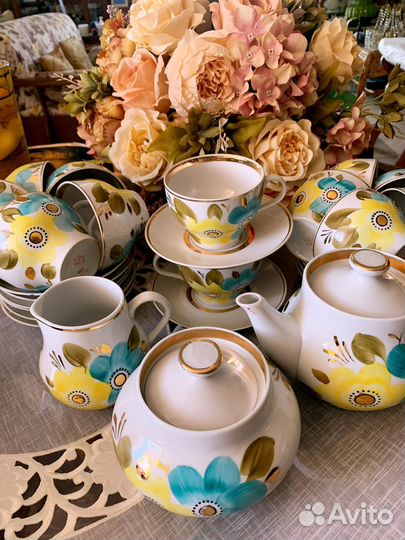 Чайный сервиз СССР, старинный