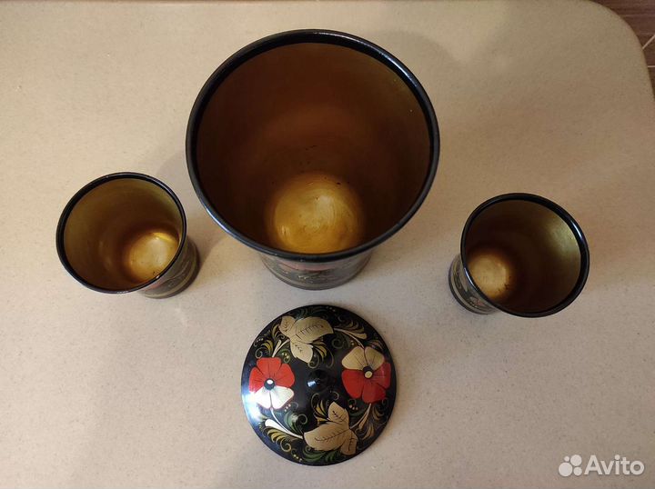 Набор посуды Хохлома