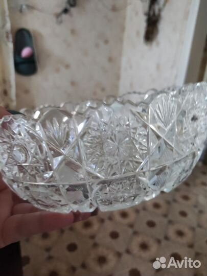 Ваза хрустальная СССР 28см