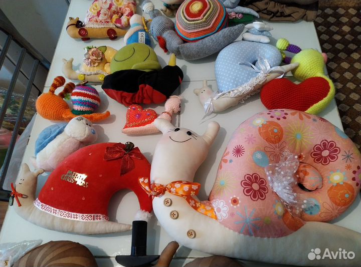 Мягкие игрушки улитки коллекция